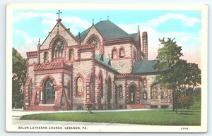Postkarte Salem Lutherische Kirche Libanon Pennsylvania - Bild 1 von 3