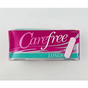 Vintage Carefree Panty Shields Pantiliner Liner 18 Pads Box Movie TV Prop Scente - Picture 1 of 8