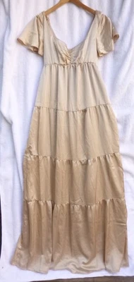 Maxi Vestido Show Me Your MUMU Bodas Nicole M Dama de honor Formal Champagne Foto 1 de 4