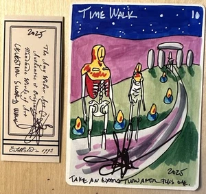 MTG ARTIST PROOF Spanish Celestial Sword Time Walk AP Sketch Art Amy WEBER Magic - Bild 1 von 2