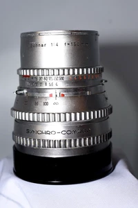 Hasselblad Carl Zeiss Sonnar 150mm F/4 Chrome Lens. See notes and pictures. - Picture 1 of 7