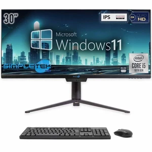 AIO ALL IN ONE I5 21:9 ULTRAWIDE 30" 2K IPS WINDOWS 11 8GB 240GB PC WIFI 6 PC - Photo 1/12