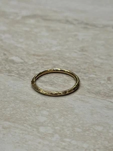 Vintage 14K Gelbgold Ring 8,75 gerippt strukturiert leichtes Band Hochzeit Schmuck - Bild 1 von 11