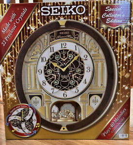 SEIKO MELODIES IN MOTION CLOCK SPECIAL COLLECTOR EDITION 22 CRYSTALS 40 MELODIES