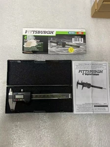PITTSBURGH 4 in DIGITAL CALIPER 63710, used - Picture 1 of 6