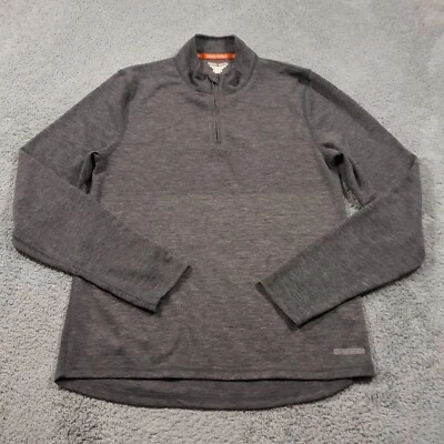 Suéter Omni-Lana Para Hombre Talla XL Gris Pullover 1/4 Cremallera Foto 1 de 4