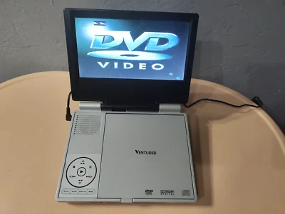 Reproductor de DVD portátil con pantalla de 7" Venturer PDV880 (reparación o piezas) no se puede cargar DVD Foto 1 de 4