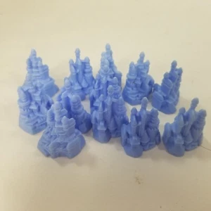 Monopoly Junior Jr DISNEY PRINCESS Replacement Part BLUE CASTLES - Picture 1 of 6