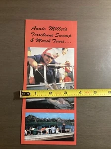 Vintage Annie Millers Terrebonne Swamp Marsh Tour Brochure Alligator Lane LA B46 - Picture 1 of 4