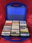 Lot Of 36 Country Music Cassette Tapes W/Plastic Case - Rogers Strait Reba Cyrus