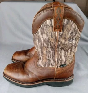 Cabelas Pinedale Stiefel Arbeit Herren Schuhgröße 8,5 Camouflage Western Slipper Freizeit Cowboy - Bild 1 von 22