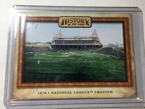 2010 TOPPS HISTORY of the GAME INSERT NATIONAL LEAGUE CARD #HOTG3 - Bild 1 von 1