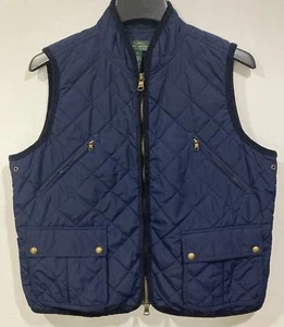 Lauren Jeans Co Ralph Lauren LRL Quilted Navy Blue Full Zip Vest Women's XL - Picture 1 of 7