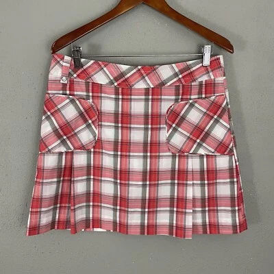 Falda corta a cuadros Lole talla 8 bolsillos UPF 50+ secado rápido pickleball tenis golf Foto 1 de 4