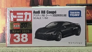 TOMICA #38 AUDI R8 COUPE [LIMITED] 1/62 SCALE NEW IN BOX USA STOCK!!! - Picture 1 of 3