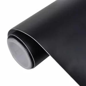 PELLICOLA ADESIVA OPACA WRAPPING NERO OPACO TERMOFORMABILE AUTO MOTO 50x150cm - Zdjęcie 1 z 3
