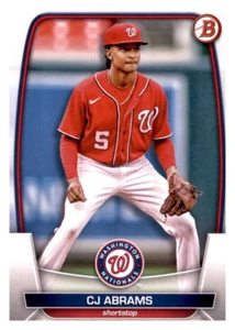 2023 Bowman CJ Abrams Base Card MLB PWE Set Break Nationals #98 - Picture 1 of 2