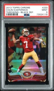 2013 Topps Chrome Black Refractor Colin Kaepernick PSA 9 #220 POP 3 SP 49ers - Picture 1 of 2