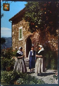 ANTIGUA POSTAL MALLORCA CASA MALLORQUINA TRAJES ISLAS BALEARES SUITS CC3886 - Foto 1 di 1