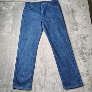 Vintage Wrangler Jeans Herren 36x32 Passform 34x32 blau 13MWZ gerade Made in USA dunkle Waschung - Bild 1 von 16