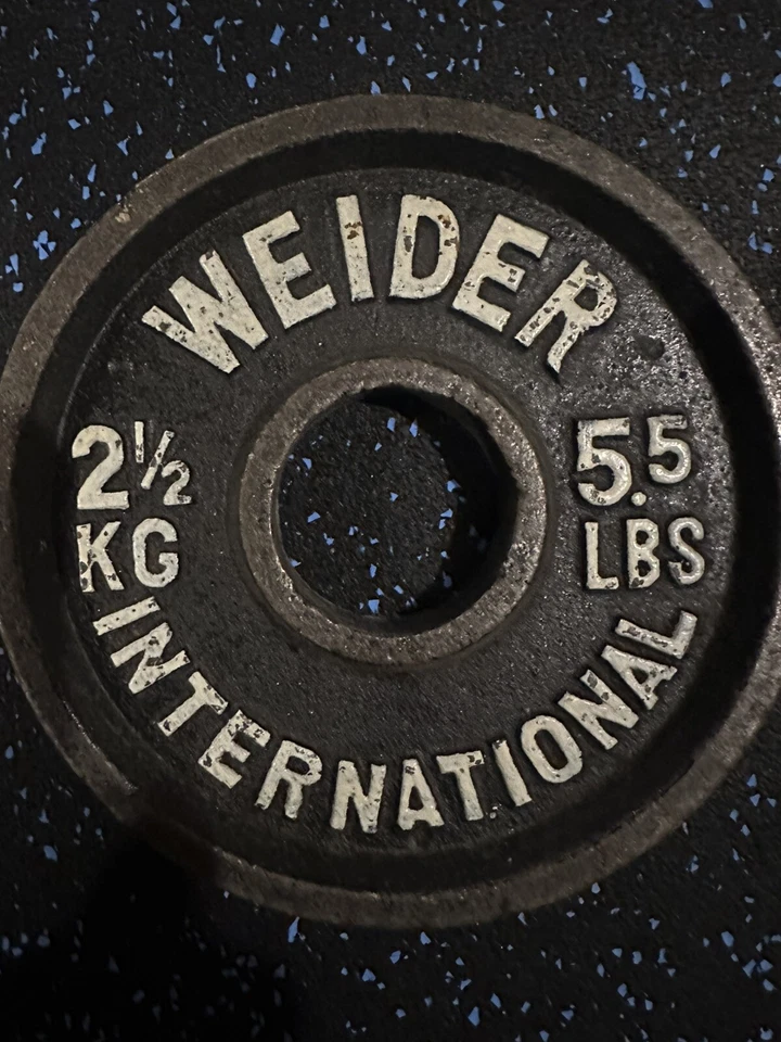 Weider International 2 1/2kg 5.5lb Olympic plate - Image 1 of 1