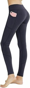 Puutiin Women'S High Waist With Pocket Yoga Pants Tummy Control Workout Running - Picture 1 of 1