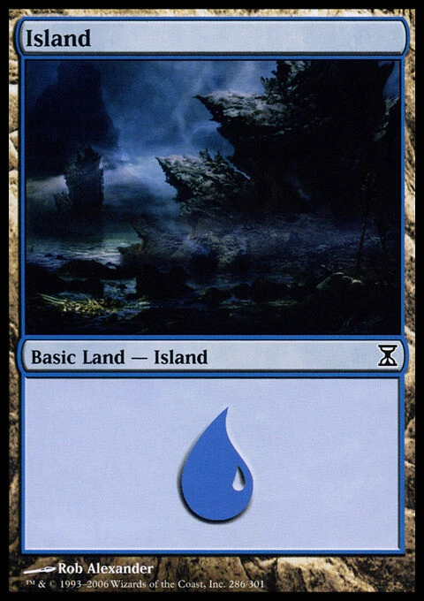 Island (286) - Foil ~ Lightly Played Time Spiral MTG Magic UltimateMTG Land Card - Image 1 of 1