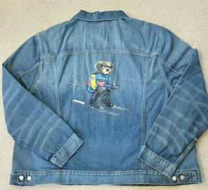 Polo Ralph Lauren Herren Alpine Ski Bear Trucker Jeansjacke Big & Tall 4XLT Neu - Bild 1 von 8