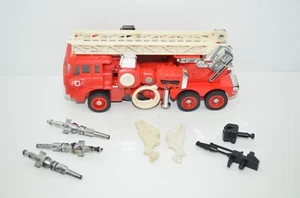 Vtg Transformers G1 Inferno Autobot 1985 Japan Takara Fire Engine Near Complete - Picture 1 of 9