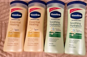Vaseline Intensive Care Body Lotion Soothing Hydration & Essential Healing x4 - Picture 1 of 3