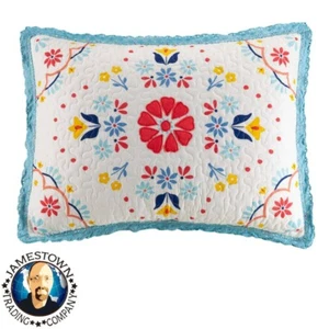 Pioneer Woman Mazie Medallion Quilted King Size Pillow Shams Set of 2 NWT - Picture 1 of 7