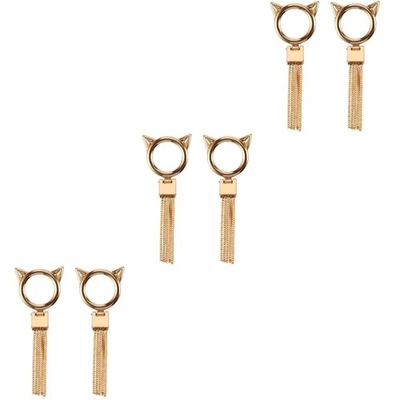 6 stücke Cat Head Design Buttons Metall Tanghuckles Exquisite DIY Zubehör - Bild 1 von 4