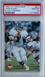 1994 C.E. Excalibur #SL3 John Elway PSA 10 Promos Denver Broncos HOF POP 2 Rare! - Picture 1 of 2