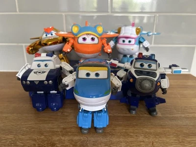 Super Wings Transform-A-Bots Plane Bundle x6 Golden Boy, Paul, Lime, Sunny, Kim - Image 1 of 4