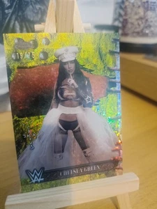 2025 Topps Chrome WWE Cactus Jack Chelsea verde amarillo mota/75 - Imagen 1 de 4