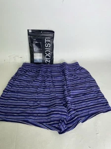 2xist Luxe Dream Knit Boxer Shorts Underwear Ink Blot Stripes Mens Size M - Picture 1 of 5