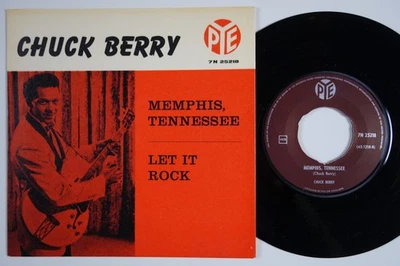 CHUCK BERRY Memphis Tennesse STUNNING! Sweden 45 Let It Rock r&b swedish HEAR! Foto 1 de 2