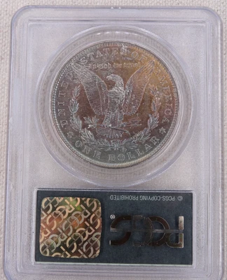 Dólar de plata Morgan 1886 graduación profesional MS 63 EE. UU. Como nuevo $1 hermoso tono OGH Foto 1 de 2