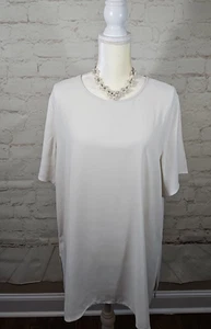 Eileen Fisher Women's Gray Soft Draped Lagenlook Old Money Silk Top Size Large - Picture 1 of 15
