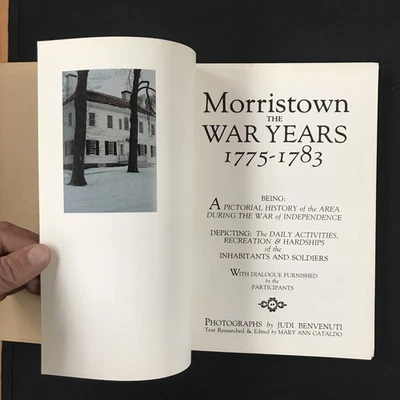 Morristown The War Years 1775 - 1783 First edition in 1979￼￼ New Jersey history Foto 1 de 4
