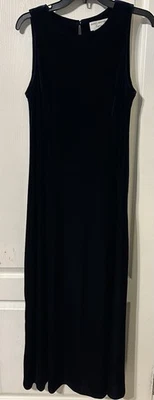 VTG Royal Blue Velvet Maxi Dress Women's 16W Formal Witchy Whimsy Goth Vamp Y2K - Image 1 of 4