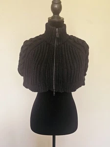 New Juicy Couture Black Knit Shrug. Women’s Size Medium / Large - Picture 1 of 6
