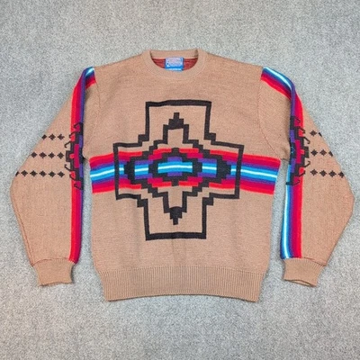 Vtg Pendleton Sweater High Grade Western Wear Virgin Wool Aztec USA Made XL - Image 1 of 4