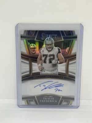 2022 Panini Select - #SSP-TRF Travis Frederick White Auto /50 - Image 1 of 2