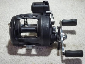 Cabelas Depthmaster DMIII Trolling Reel Black Model DM III 20 Depth Counter, EX - Picture 1 of 13