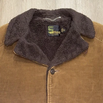 Abrigo de pana retro de piel sintética para hombre Silton California 44 vaquero occidental de colección Foto 1 de 4