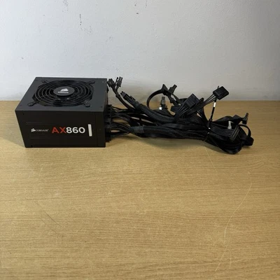 Corsair AX860 860W Full Modular Power Supply - Model 75-001305 Working - Image 1 of 4