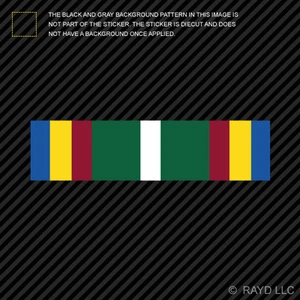 8" Coast Guard Unit Commendation Ribbon Sticker Self Adhesive Vinyl USCG heroism - Picture 1 of 1