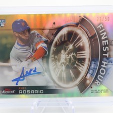 2018 Topps Finest Hour Gold Refractor /50 Amed Rosario #FHA-AR Rookie Auto RC