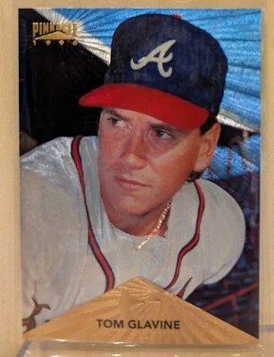 Pinnacle Starburst #130 1996 Tom Glavine Braves patio raro museo Dufex paralelo Foto 1 de 2